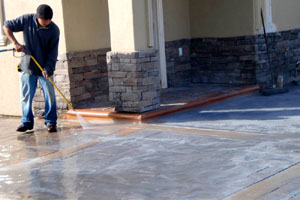 concrete driveway